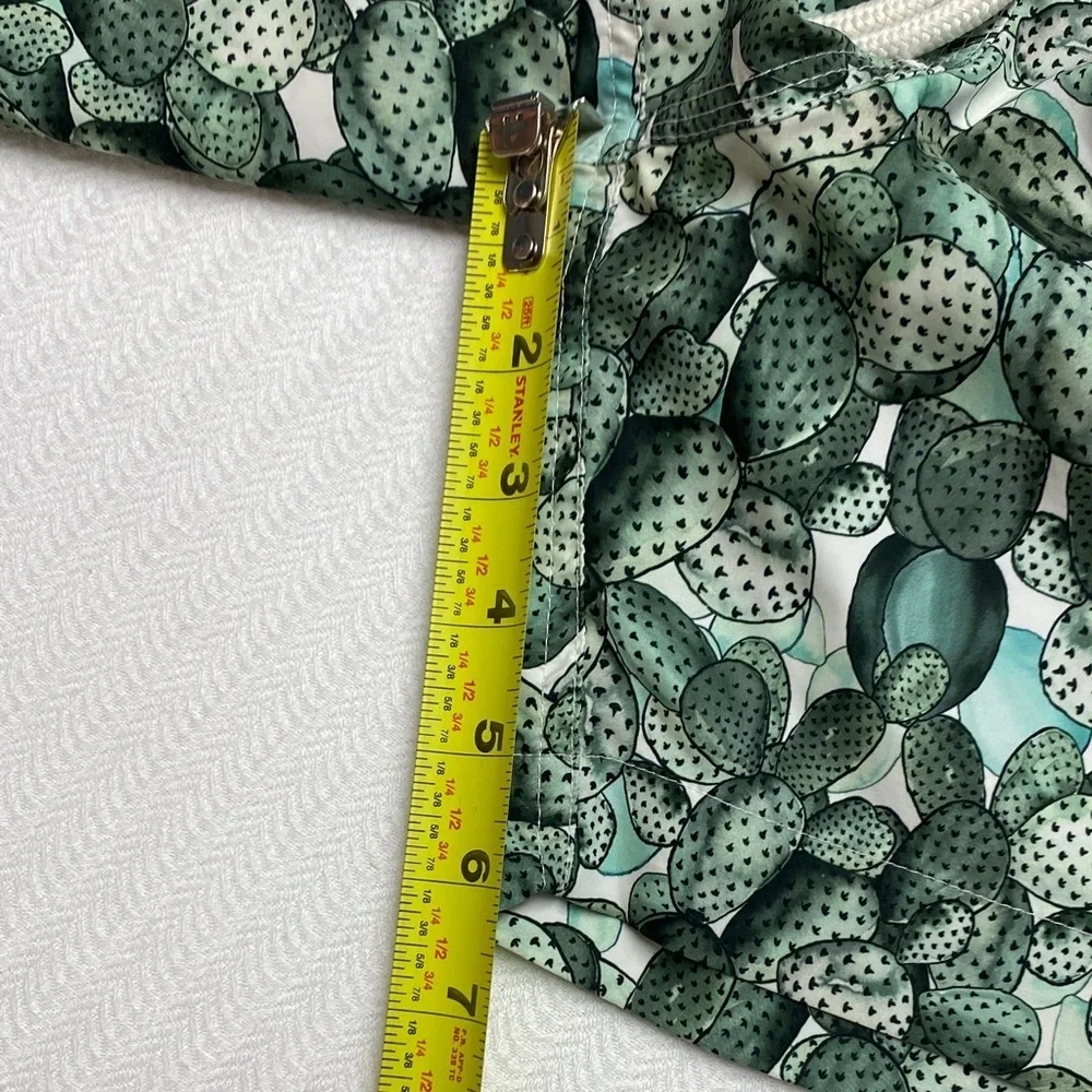 Brooks Brothers Cactus Print Swim Trunks | Drawstring | Size L